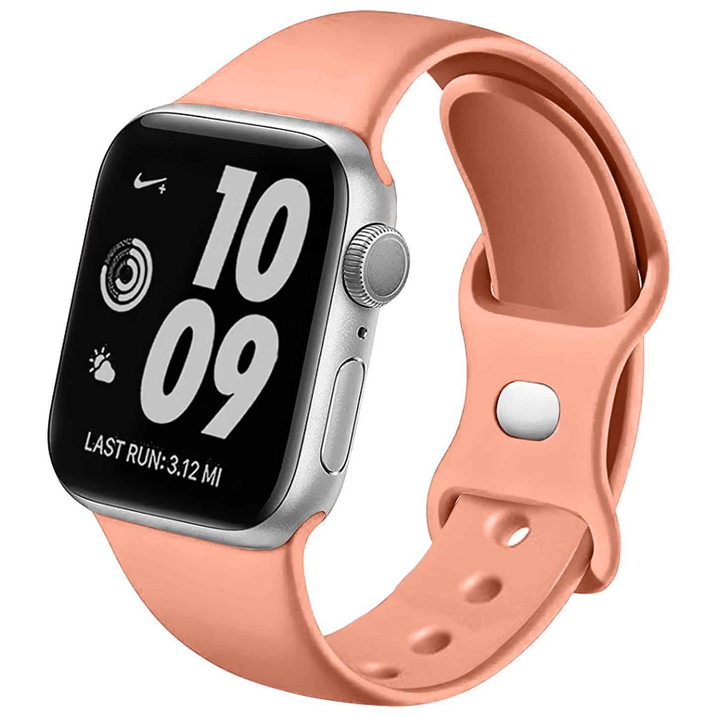 Figure-8 Buckle Sport Band for Apple Watch – High-Elastic Silicone Strap