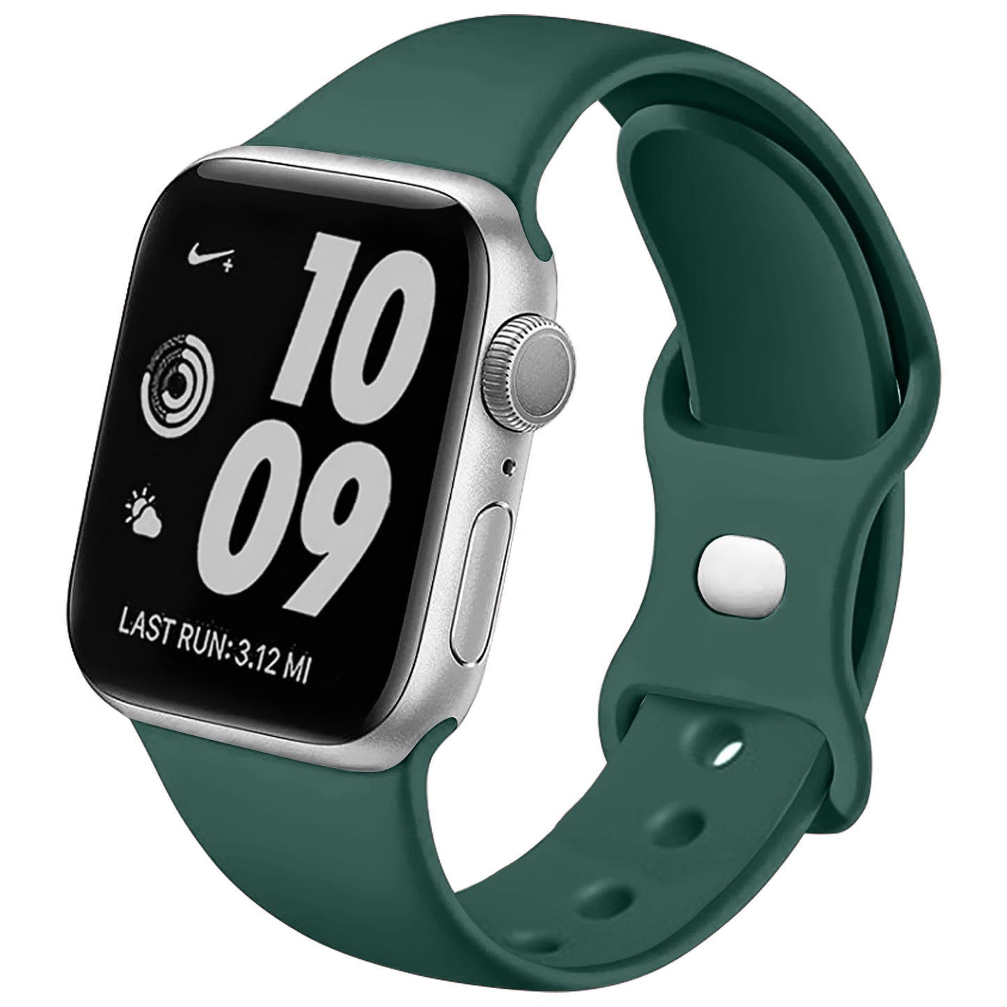 Figure-8 Buckle Sport Band for Apple Watch – High-Elastic Silicone Strap