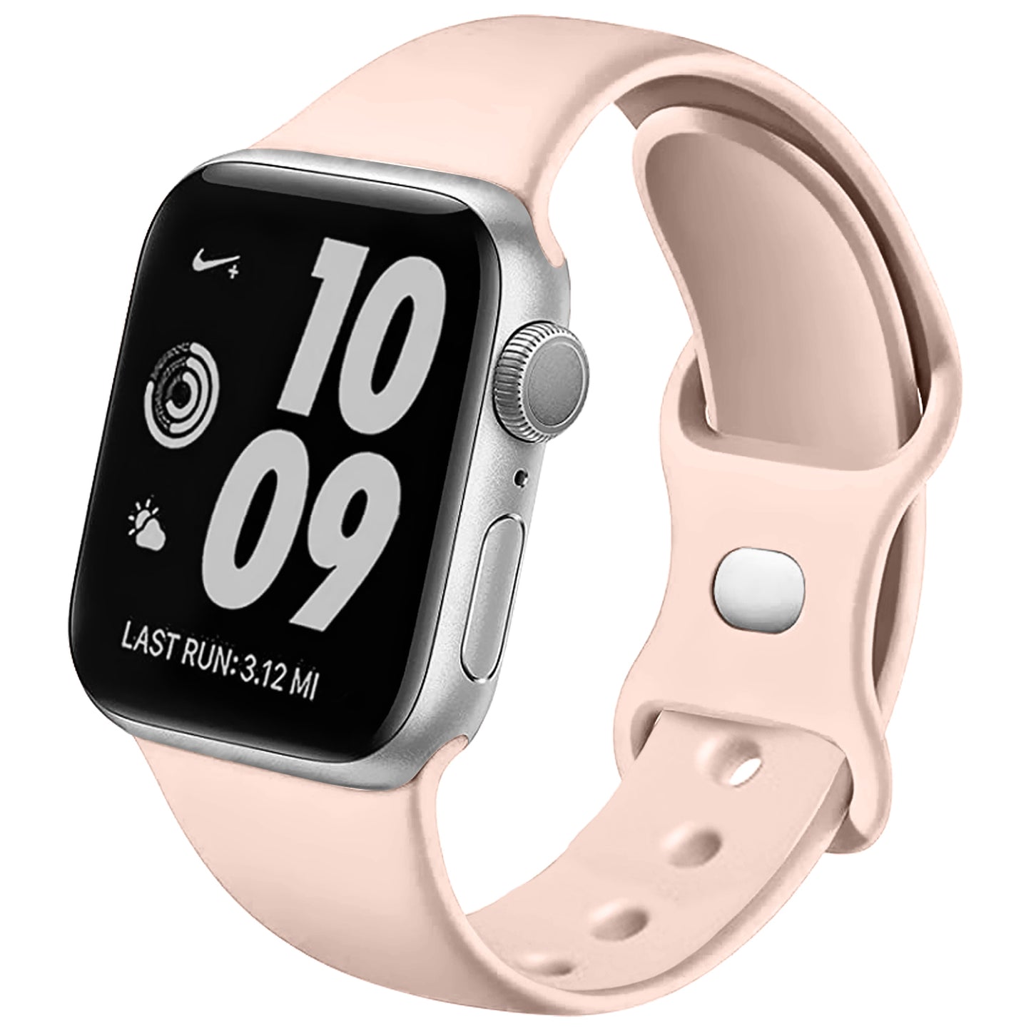 Figure-8 Buckle Sport Band for Apple Watch – High-Elastic Silicone Strap