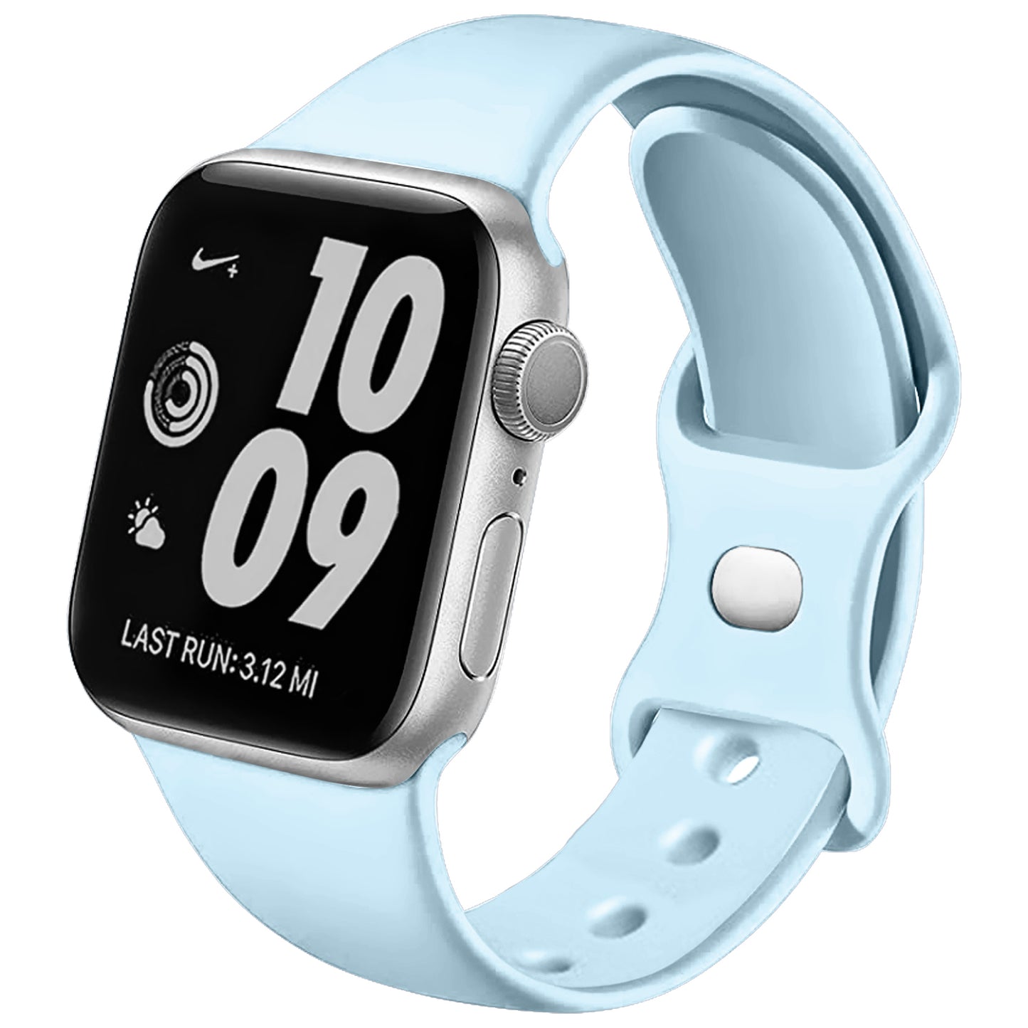 Figure-8 Buckle Sport Band for Apple Watch – High-Elastic Silicone Strap