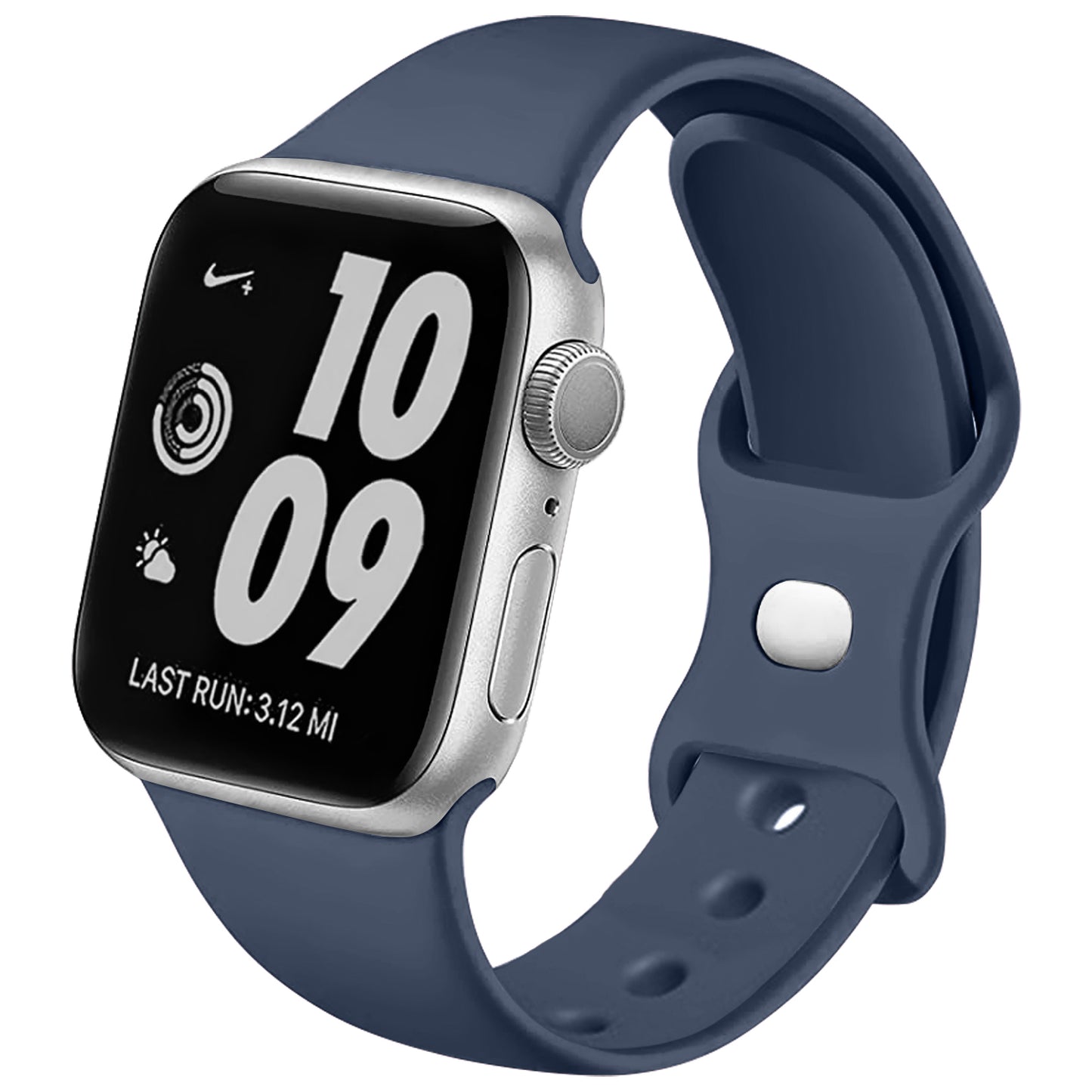 Figure-8 Buckle Sport Band for Apple Watch – High-Elastic Silicone Strap