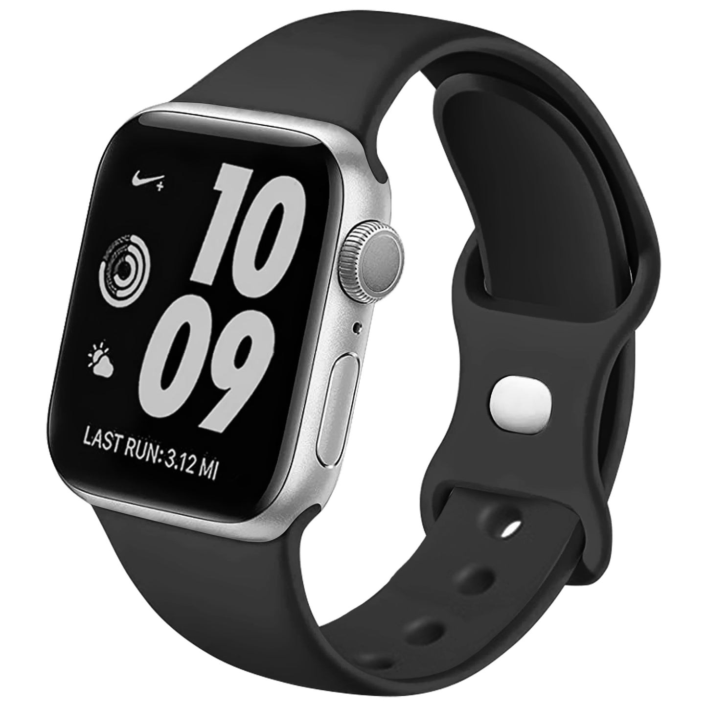 Figure-8 Buckle Sport Band for Apple Watch – High-Elastic Silicone Strap