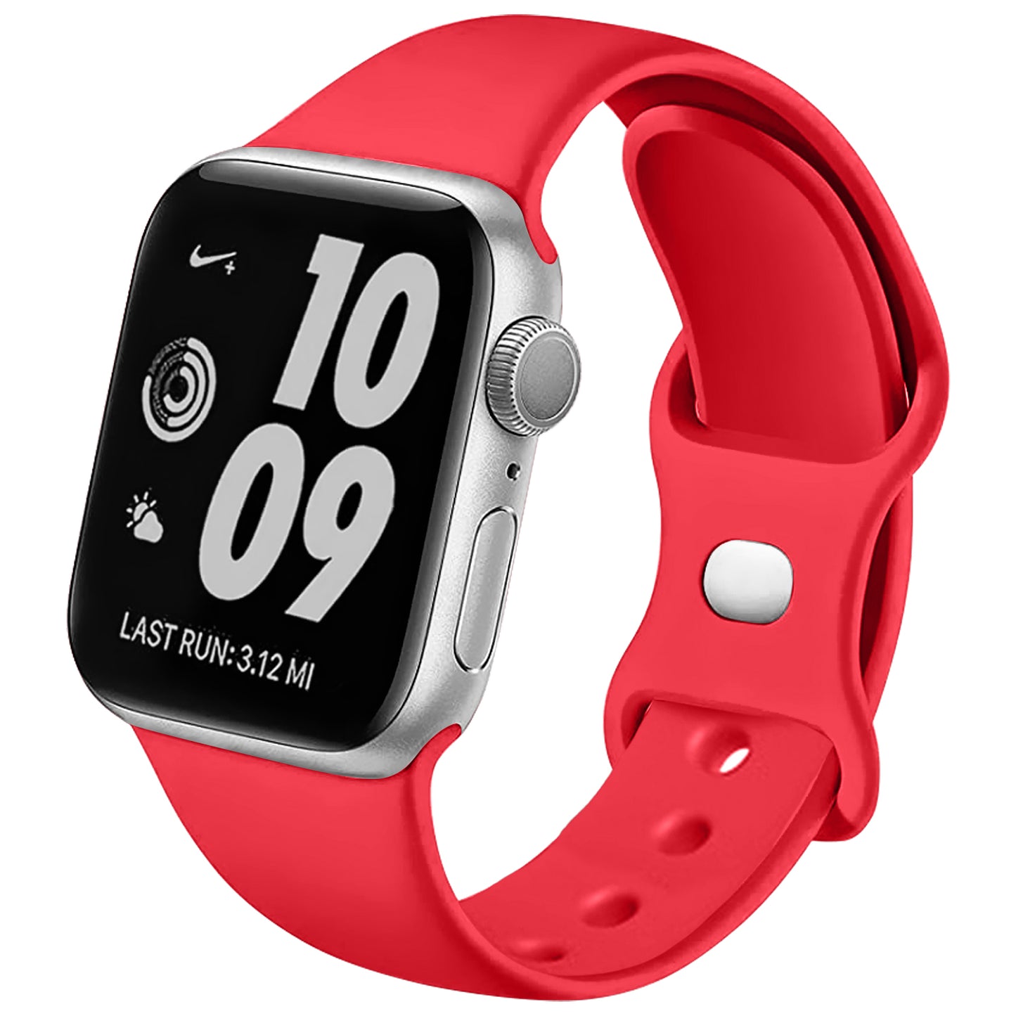 Figure-8 Buckle Sport Band for Apple Watch – High-Elastic Silicone Strap