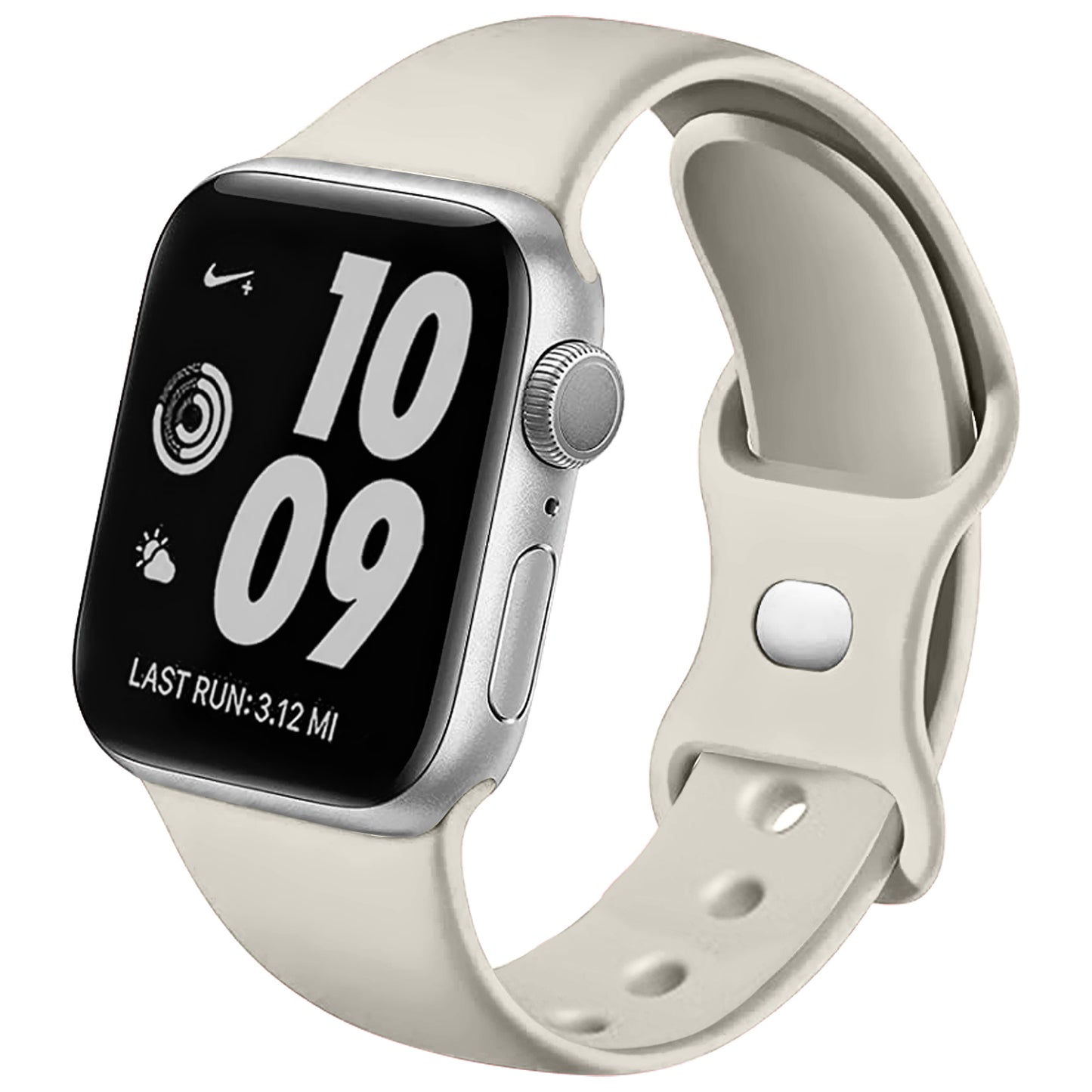 Figure-8 Buckle Sport Band for Apple Watch – High-Elastic Silicone Strap