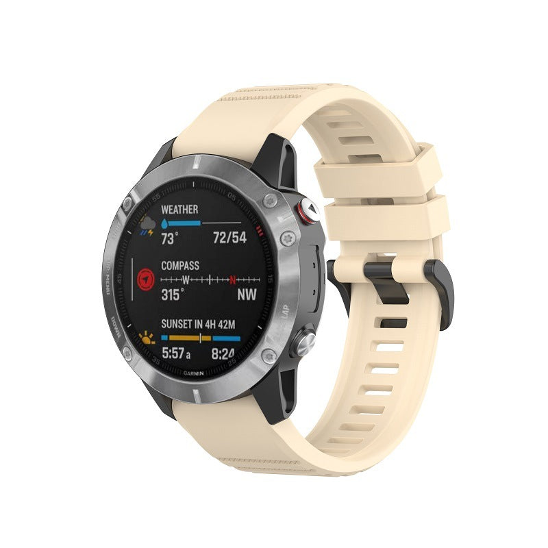 26mm Quick Release High-Elastic Silicone Sport Band for Garmin Fenix / Tactix / Enduro / Descent Series