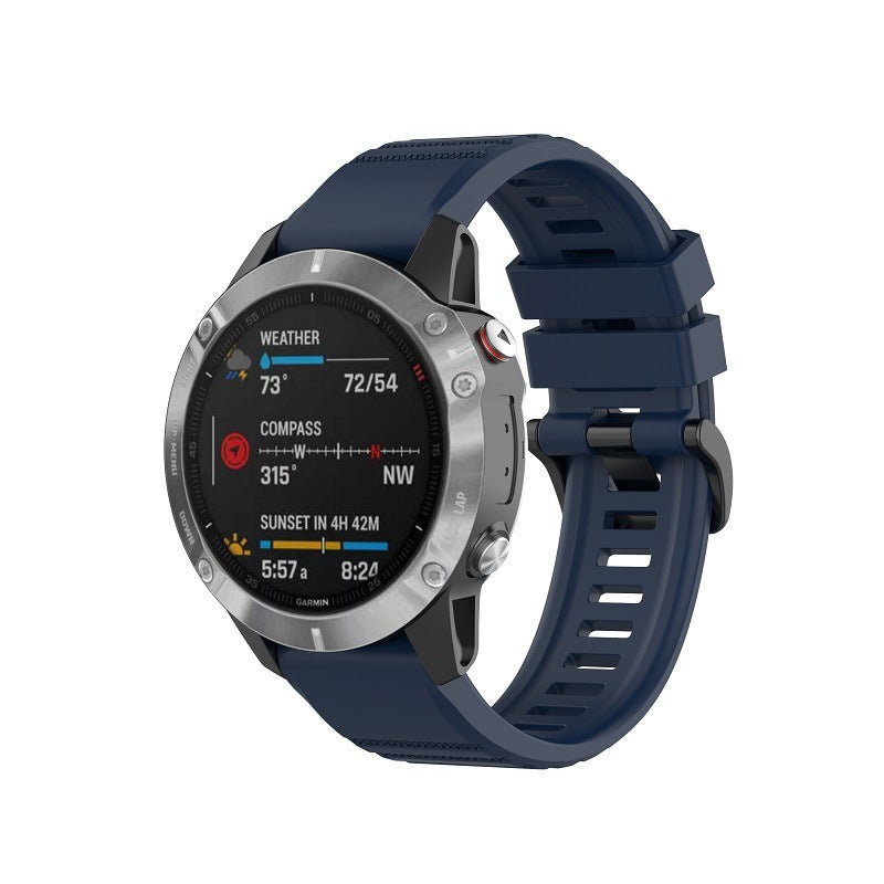 26mm Quick Release High-Elastic Silicone Sport Band for Garmin Fenix / Tactix / Enduro / Descent Series