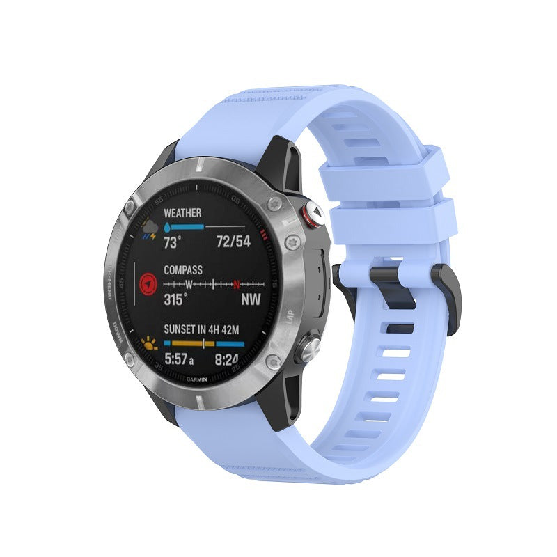 26mm Quick Release High-Elastic Silicone Sport Band for Garmin Fenix / Tactix / Enduro / Descent Series