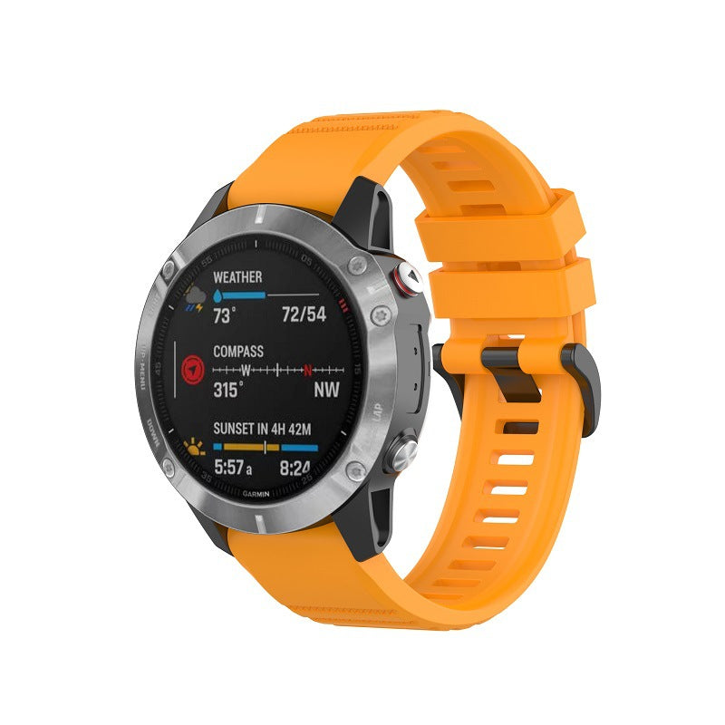 26mm Quick Release High-Elastic Silicone Sport Band for Garmin Fenix / Tactix / Enduro / Descent Series