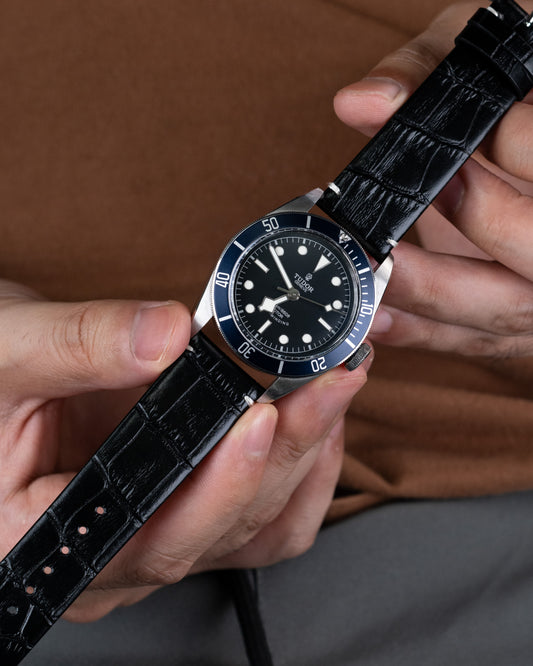 Sworneri丨Leather Strap-L003-Black