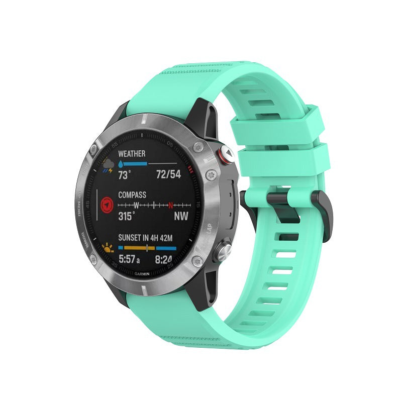 26mm Quick Release High-Elastic Silicone Sport Band for Garmin Fenix / Tactix / Enduro / Descent Series